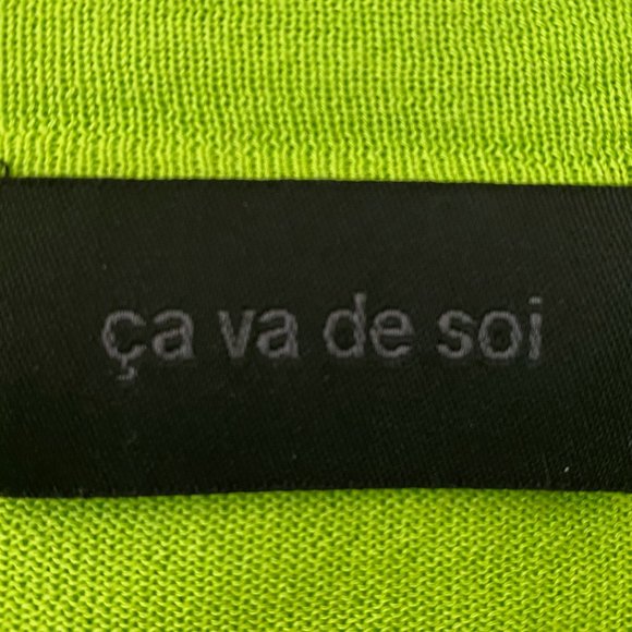 ça va de soi !! Boxy pistachio-coloured cotton sweater, nearly new !! SM - Picture 3 of 12